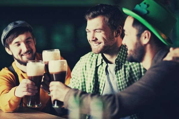 man-in-green-and-white-plaid-button-up-shirt-holding-drinking-glass-drinking-with-friends-beer-instagram-captions